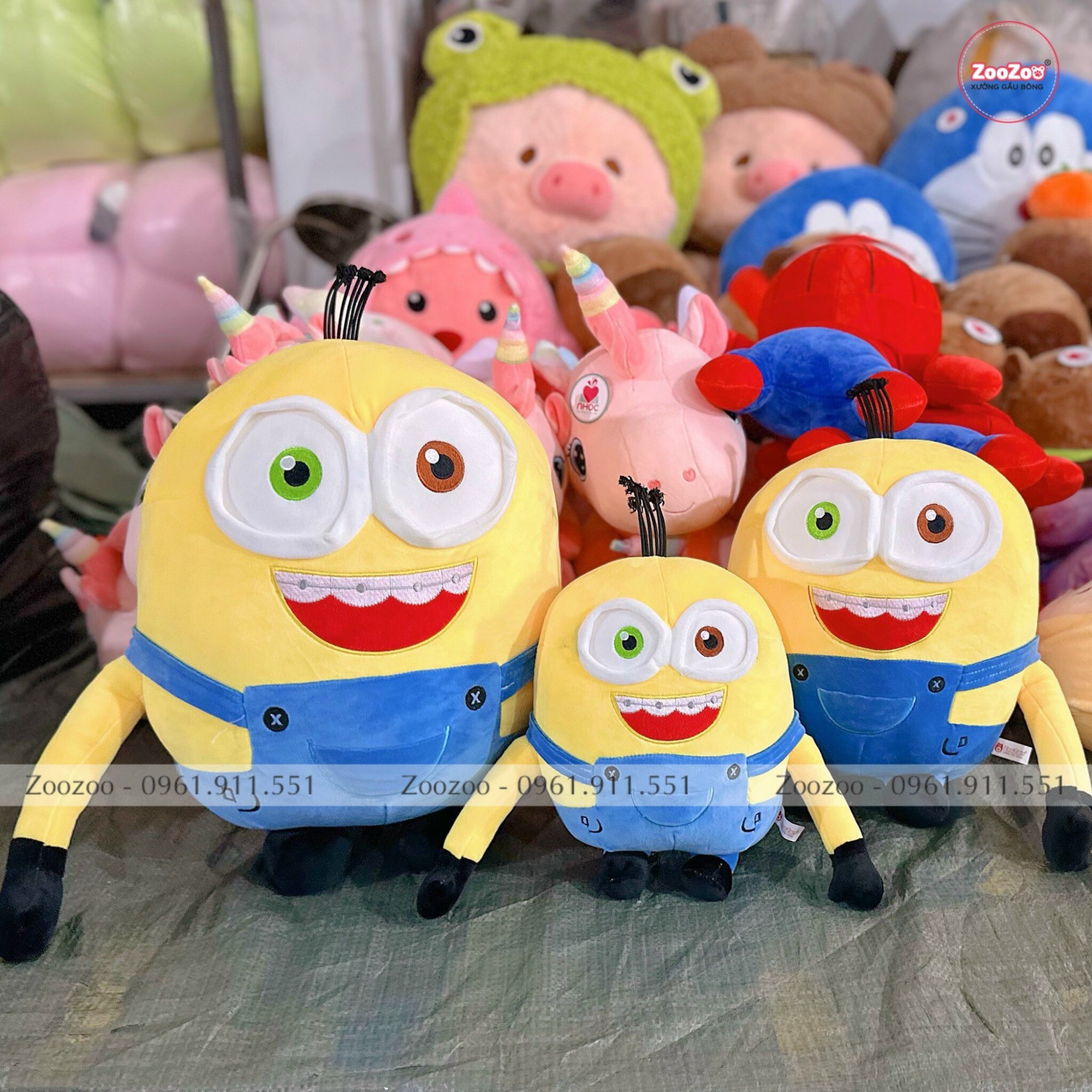 Thú bông Minions lông mịn đứng TC