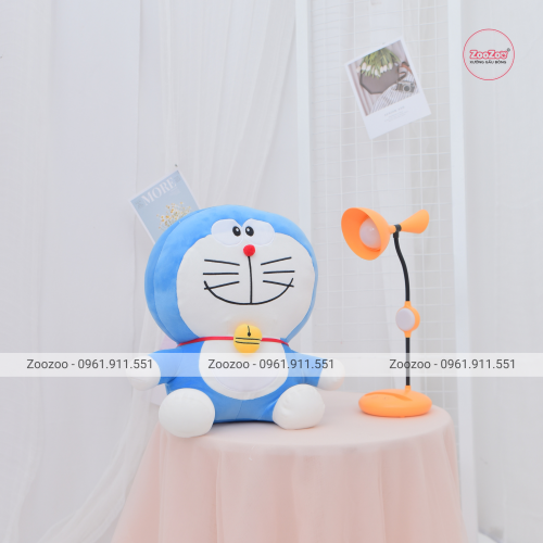 Thú bông Doraemon lông mịn ngồi TC