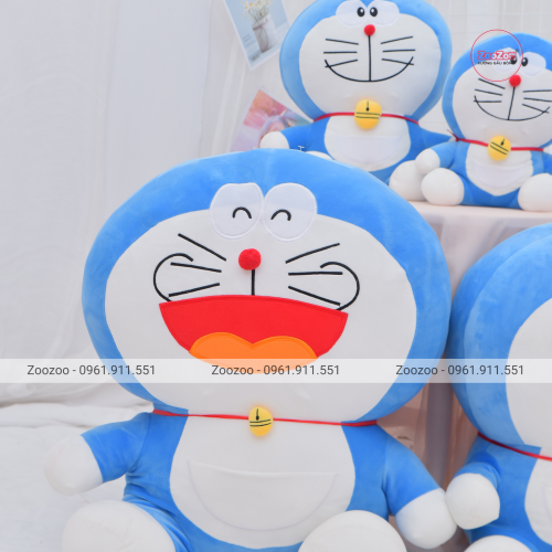 Thú bông Doraemon lông mịn ngồi TC