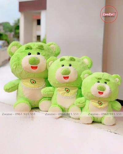 Thú bông Gấu Toy Story đeo yếm lông xù ngồi TC