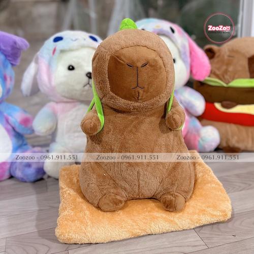 Gối mền Capybara đeo balo